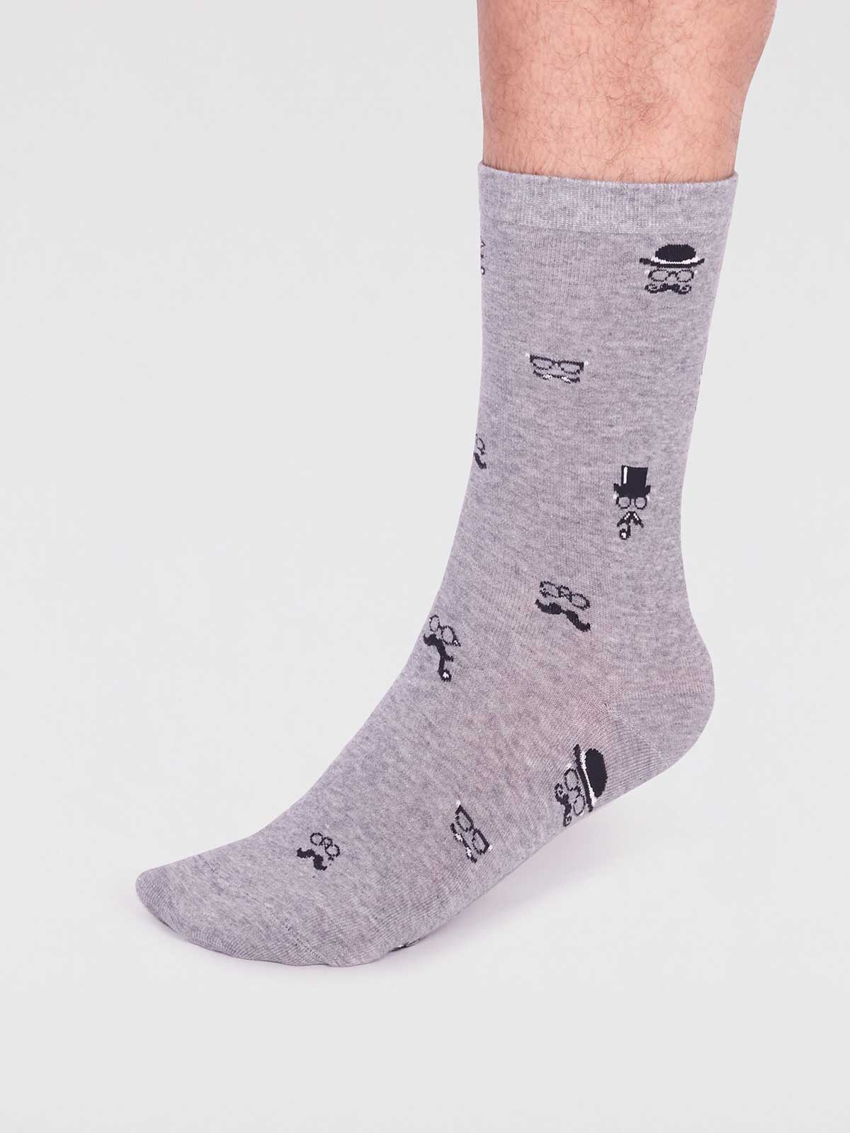 Jett Organic Cotton Smart Socks - Grey Marle - Flockneti