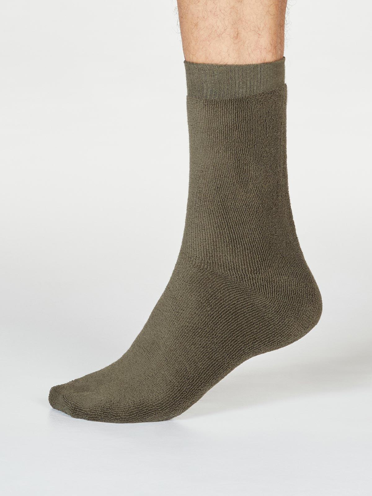 Walker Socks - Walnut Grey - Flockneti
