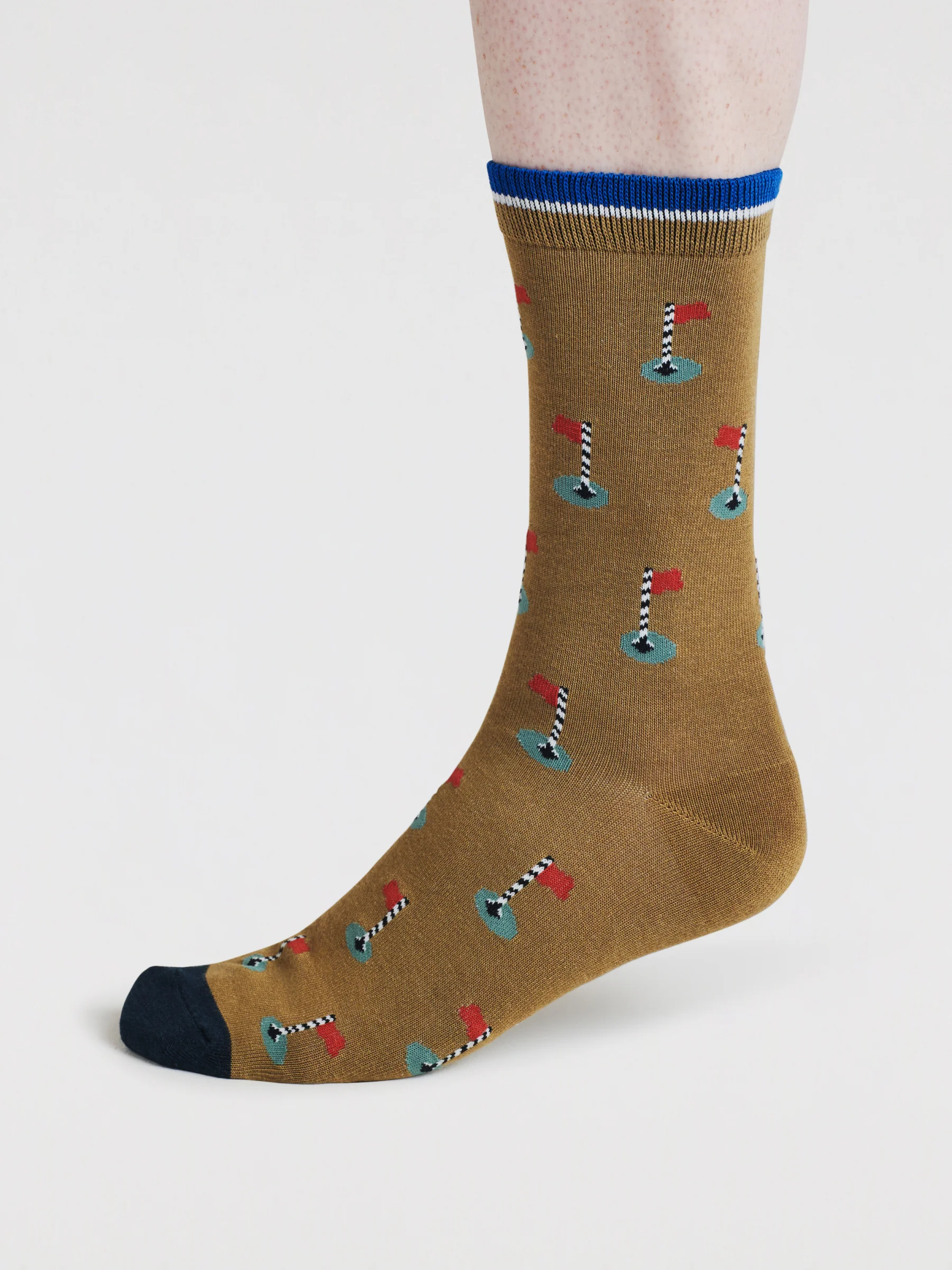 Kinley Golf Bamboo 2 Socks Gift Bag - Caper Green - Flockneti