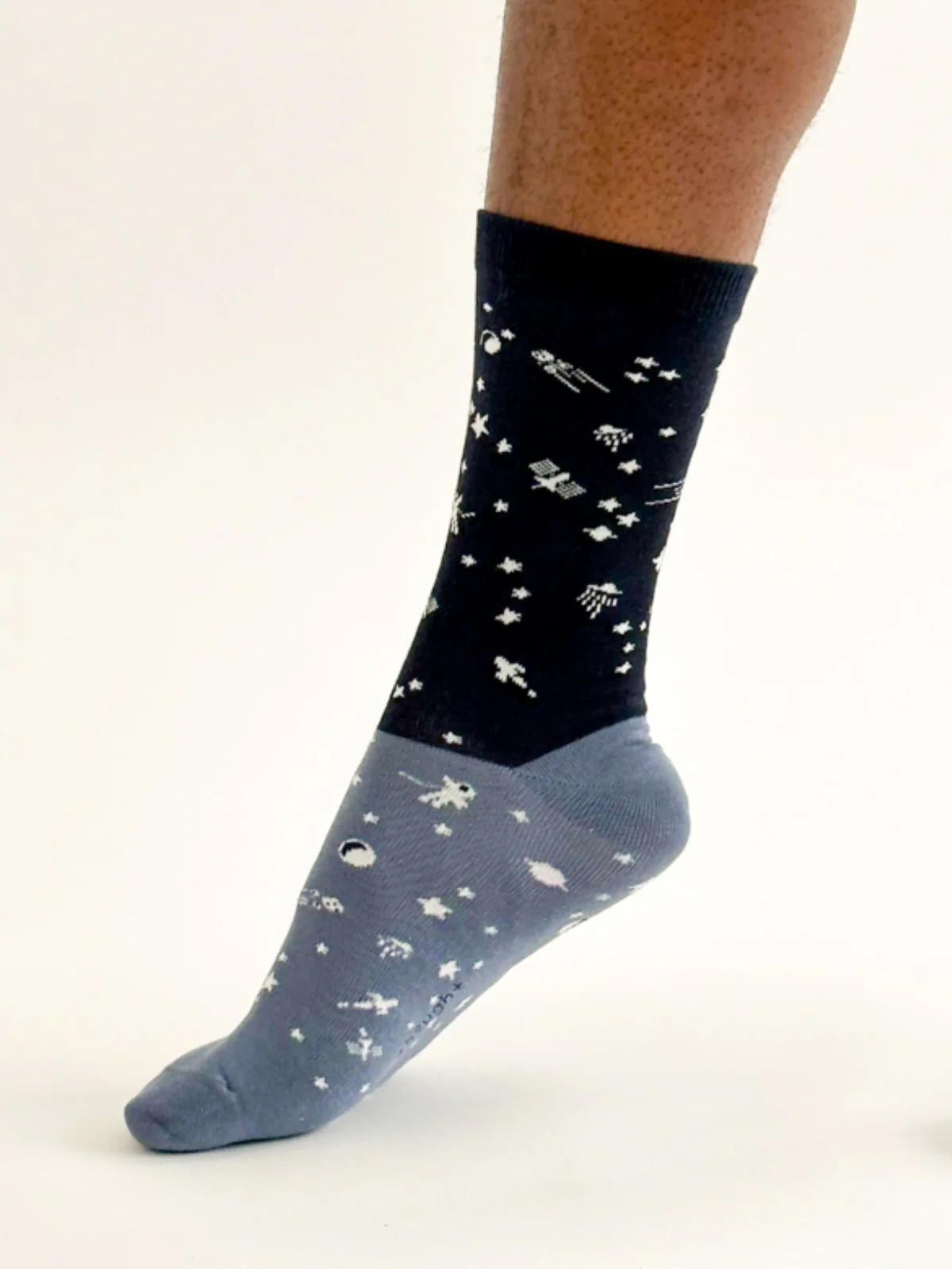 Cielo Space Colour Block Bamboo Socks - Navy - Flockneti