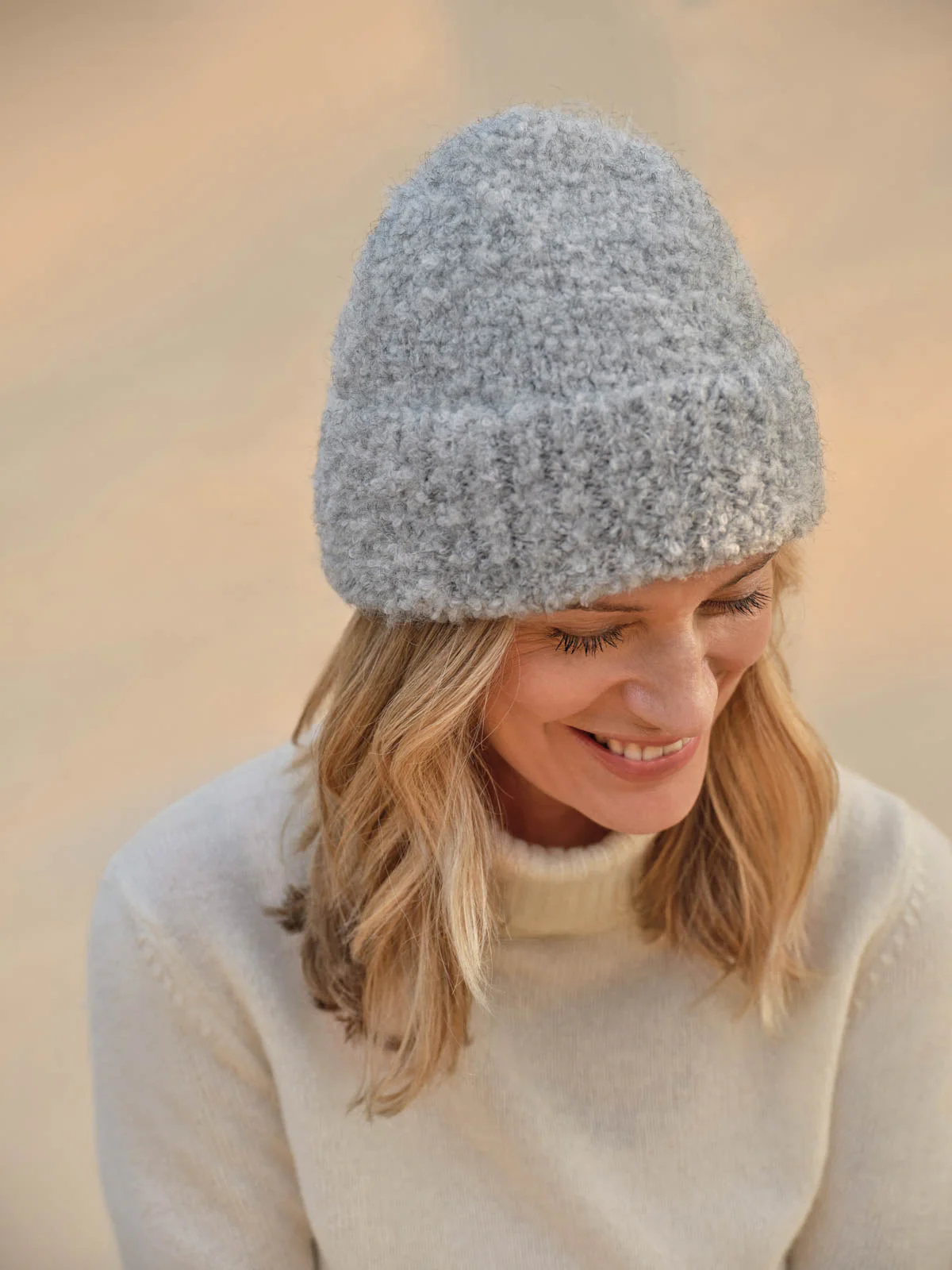 Boucle Hat - Grey Marl - Flockneti