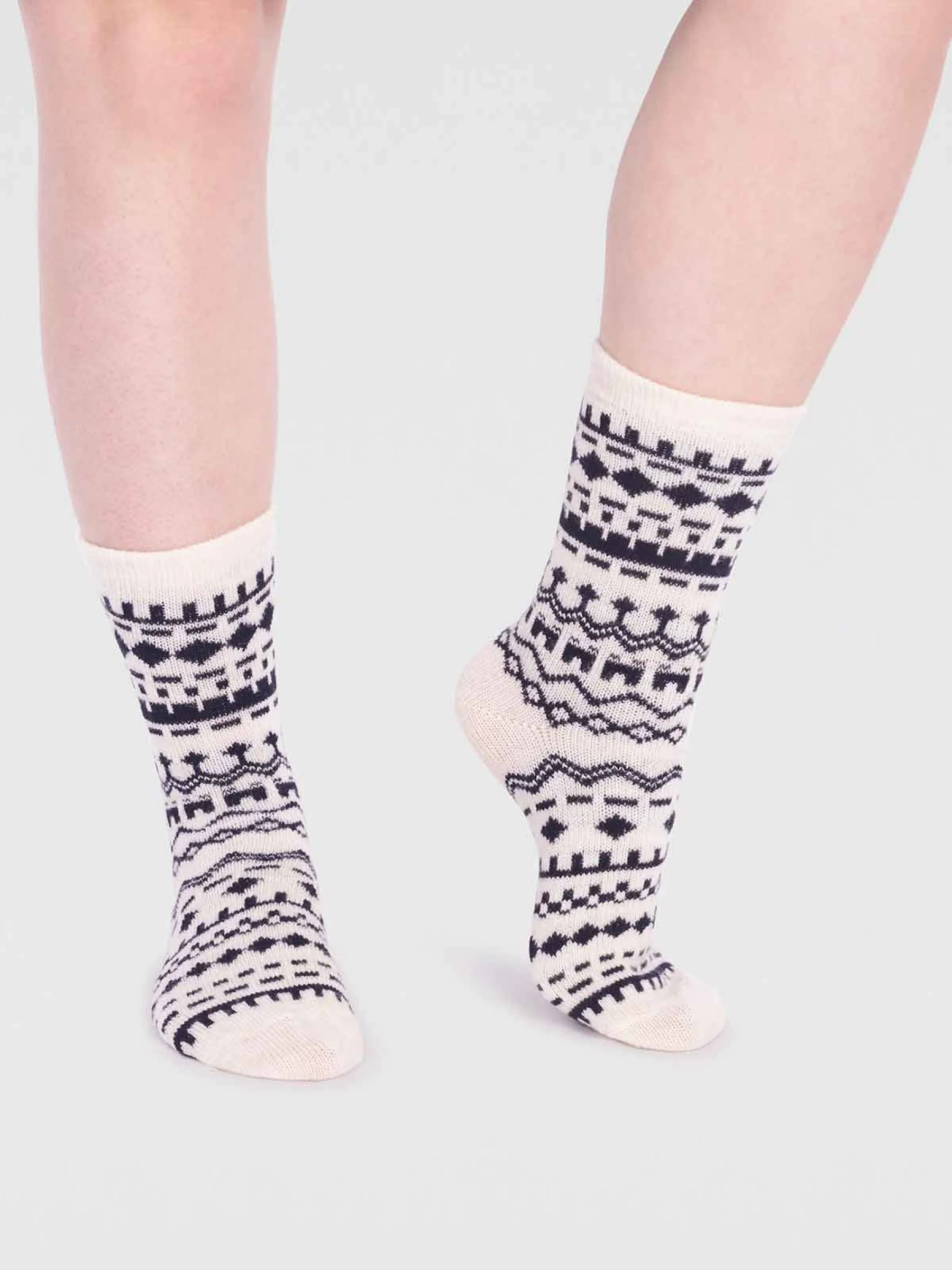 Archa Wool Sock - Stone White - Flockneti