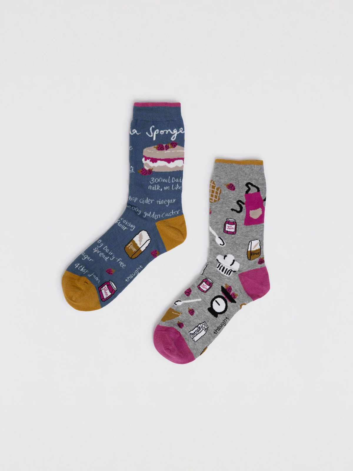 Victoria Organic Cotton Socks In A Bag - Grey Marle - Flockneti