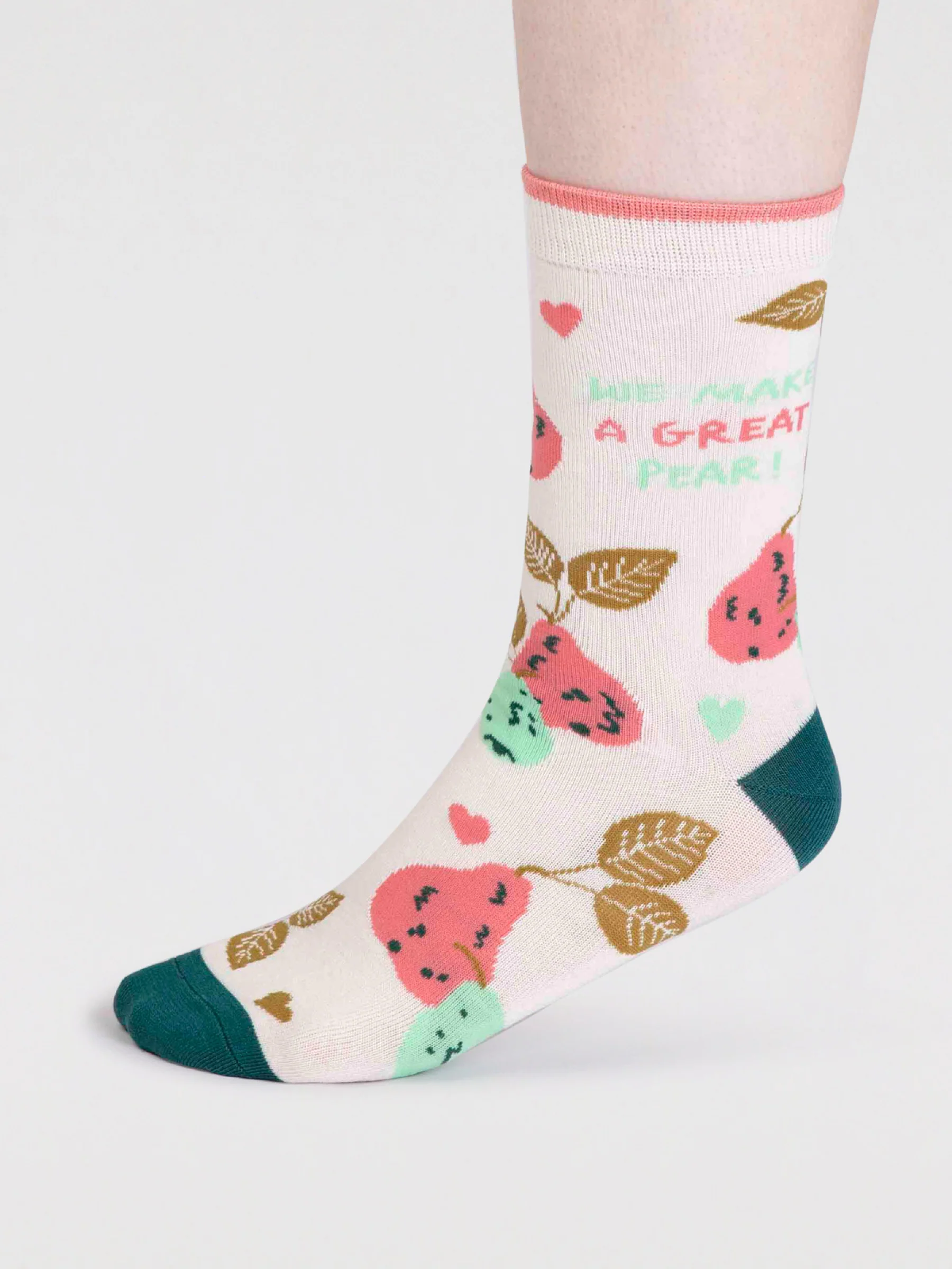 Semira Bamboo Pear Sock In A Bag - Stone White - Flockneti