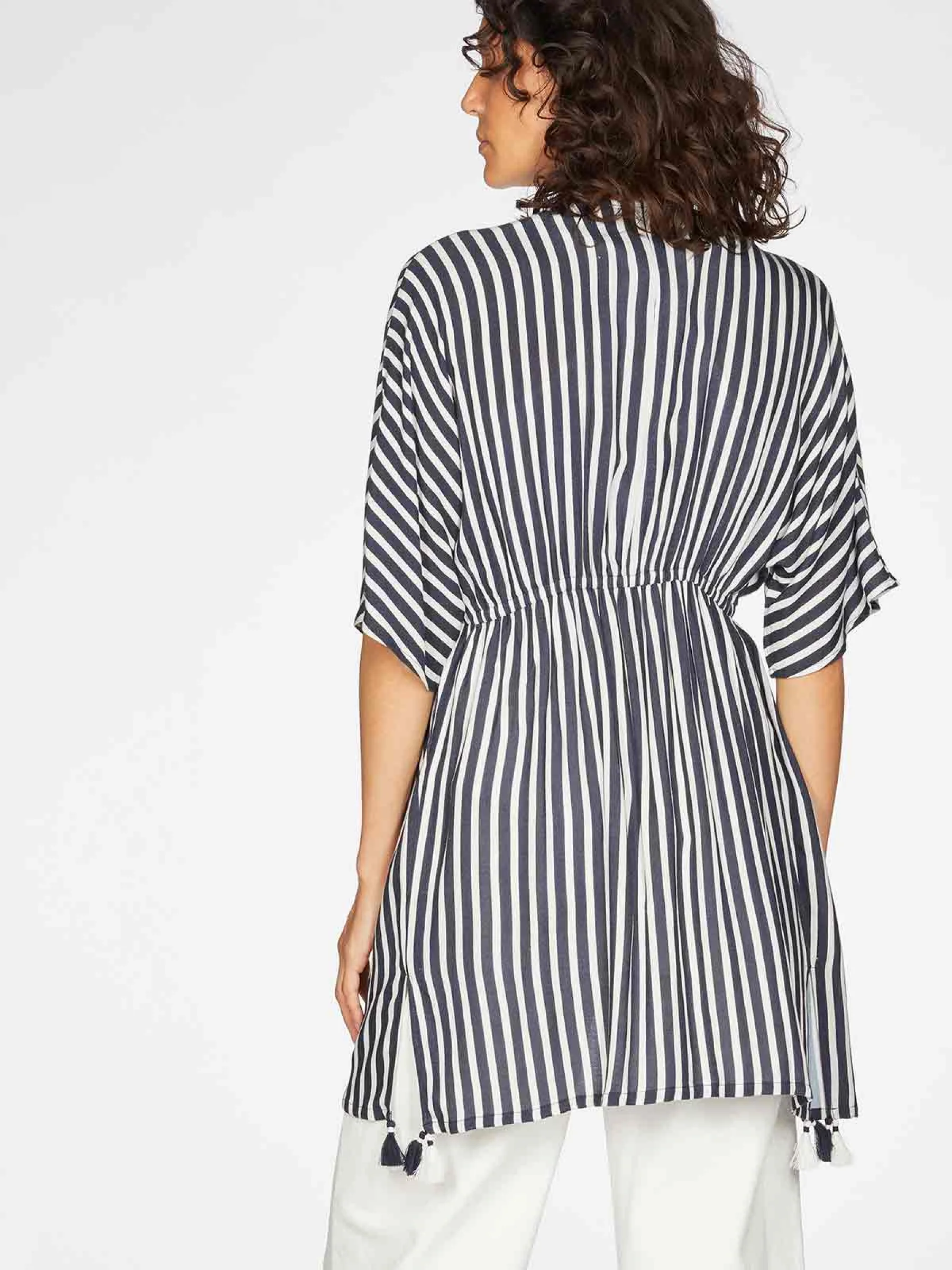 Juana Throw - Navy - Flockneti