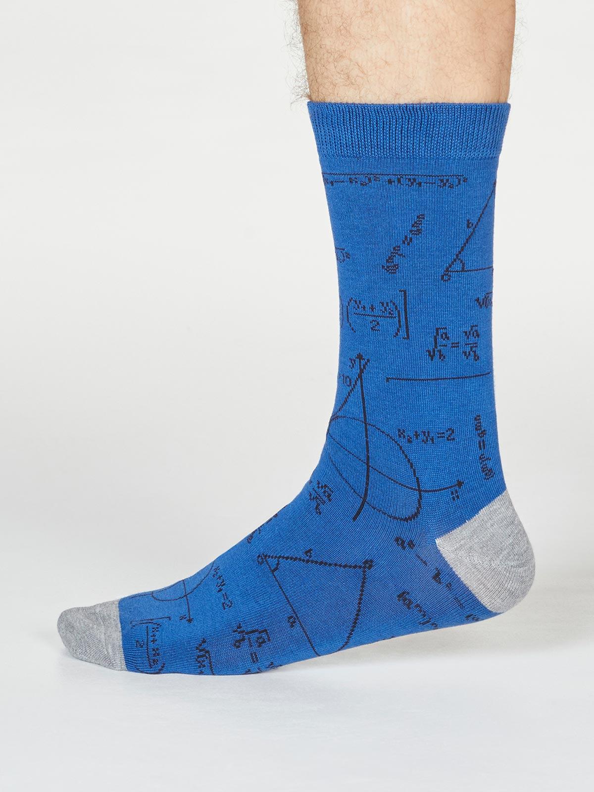 Theron Algebra Socks - Cobalt Blue - Flockneti