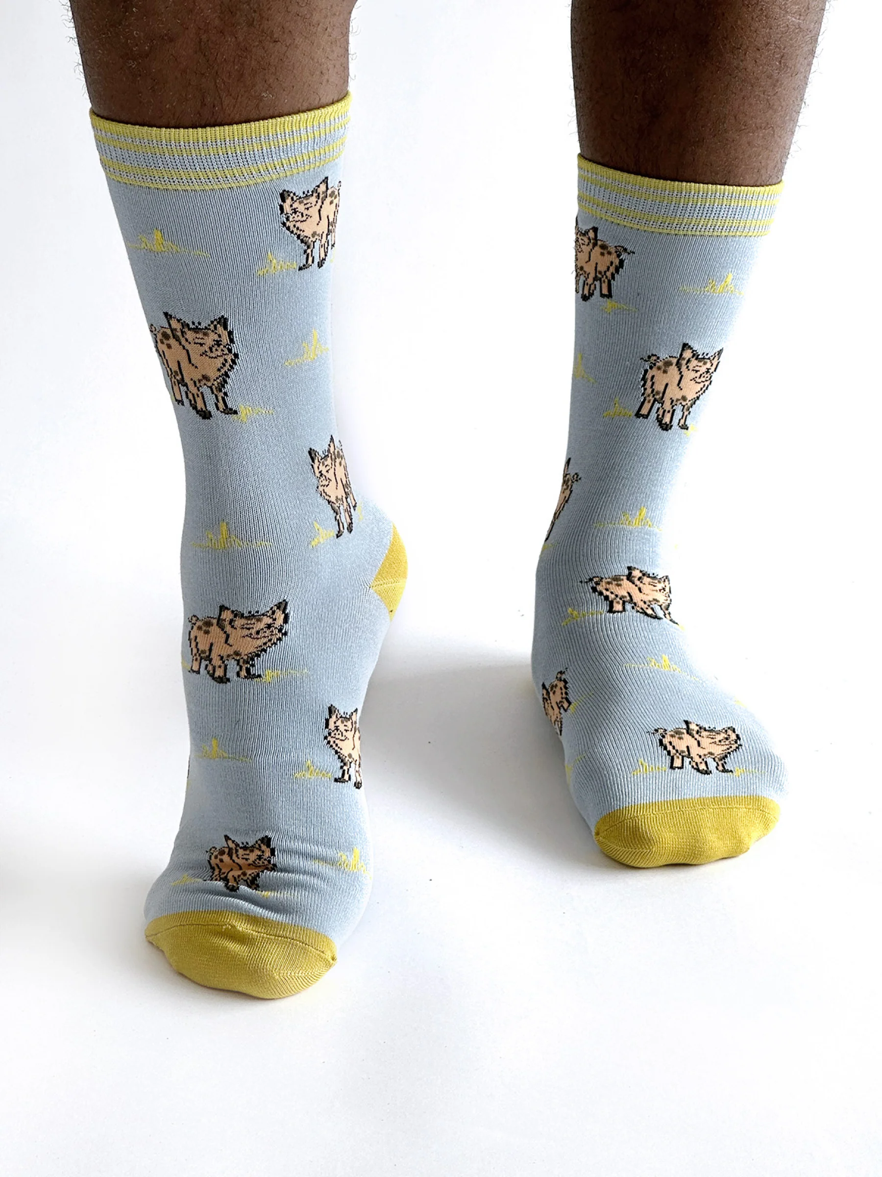 Willem Pig Bamboo Socks - Light Blue - Flockneti